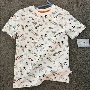 Tommy Bahama White T-Shirt with Space Print